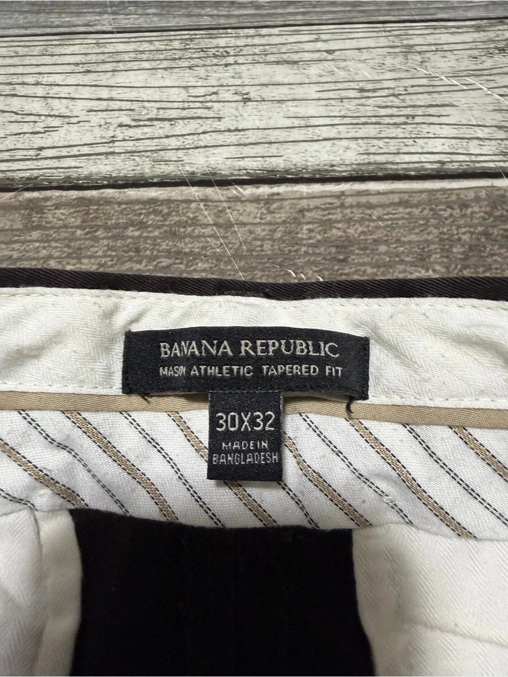 Banana Republic Mason Athletic Tapered Fit Chino Men’s 30x32 Brown Stretch
